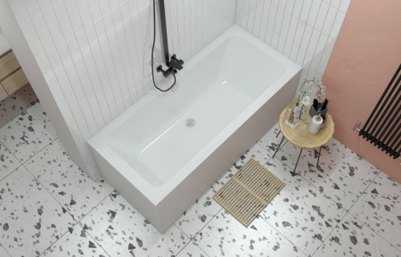 Комплект 3 в 1 Lavinia Boho Pure S1-3710008P, акриловая ванна 180x80 см, усиленный металлический каркас с монтажным набором, мягкий силиконовый подголовник Комплект 3 в 1 Lavinia Boho Pure S1-3710008P, акриловая ванна 180x80 см, усиленный металлический каркас с монтажным набором, мягкий силиконовый подголовник