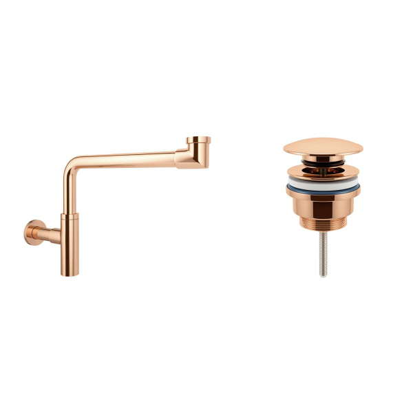 Комплект 3 в 1 Lavinia Boho Bathroom Sink 21520647: врезная раковина 80 см, металлический сифон, донный клапан