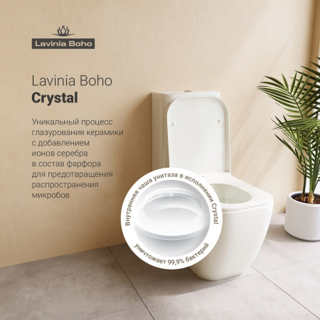 Унитаз-компакт с бачком и сиденьем микролифт Lavinia Boho One 3302001P Унитаз-компакт с бачком и сиденьем микролифт Lavinia Boho One 3302001P