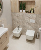 Комплект 2 в 1 Lavinia Boho One 21031002, подвесной унитаз, быстросъемное сиденье микролифт из прочного дюропласта, подвесное биде