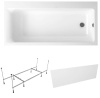 Комплект 3 в 1 Lavinia Boho Catani S2-3712170R, акриловая ванна 170x80 см (правый разворот), усиленный металлический каркас с монтажным набором, лицевой экран