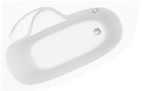 Акриловая ванна Lavinia Boho Bell Pro 3702140L, усиленный армированный корпус ванны, 140x95 см (левый разворот)