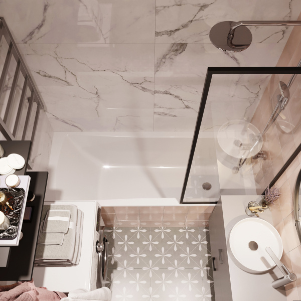 Комплект 2 в 1 Lavinia Boho One S1-37010075, акриловая ванна 170x75 см, металлический каркас с монтажным набором