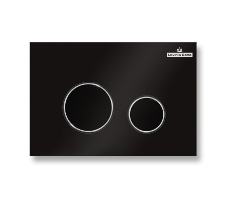 Комплект 6 в 1 Lavinia Boho Biore Compacto Rimless 77040092, премиум с пластиковой черной клавишей, инсталляцией и унитазом