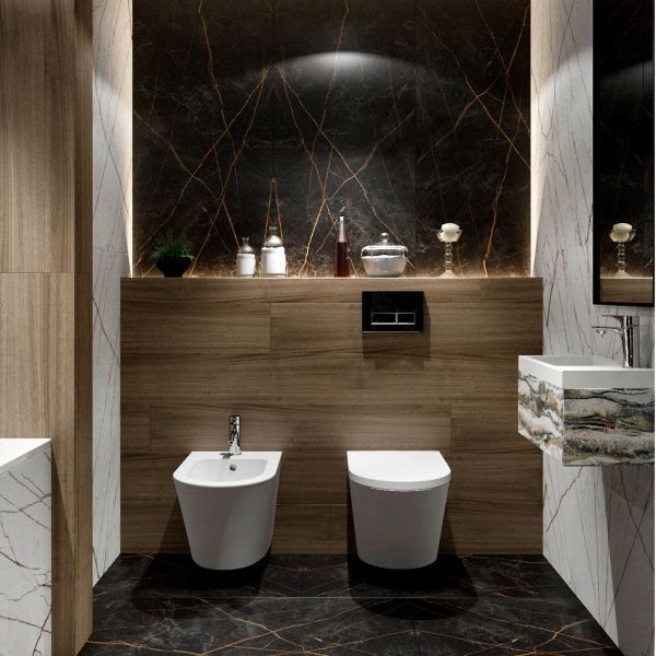 Комплект 2 в 1 Lavinia Boho Biore Compacto Rimless 21031005, подвесной безободковый унитаз, быстросъемное сиденье микролифт из прочного дюропласта, подвесное биде