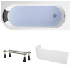 Комплект 4 в 1 Lavinia Boho Art II S2-371317PR, акриловая ванна 170x72,5 см (правый разворот), усиленные металлические ножки с монтажным набором, мягкий силиконовый подголовник, лицевой экран