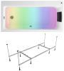 Комплект 4 в 1 Lavinia Boho Catani S3-371217PL, акриловая ванна 170x80 см (левый разворот), усиленный металлический каркас с монтажным набором, мягкий силиконовый подголовник, хромотерапия
