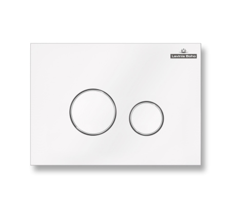 Комплект 6 в 1 Lavinia Boho Bristol Rimless 77040119, премиум со стеклянной белой клавишей, инсталляцией и унитазом