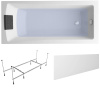 Комплект 4 в 1 Lavinia Boho One S2-3701008P, акриловая ванна 180x80 см, металлический каркас с монтажным набором, подголовник, лицевой экран
