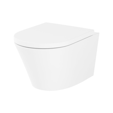 Комплект 6 в 1 Lavinia Boho Biore Rimless 77050182, премиум с пластиковой серебристой клавишей, удлиненным крепежом, инсталляцией и унитазом