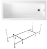 Комплект 2 в 1 Lavinia Boho Rock S1-37070050, акриловая ванна 150x75 см, усиленный металлический каркас с монтажным набором Комплект 2 в 1 Lavinia Boho Rock S1-37070050, акриловая ванна 150x75 см, усиленный металлический каркас с монтажным набором