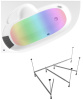 Комплект 4 в 1 Lavinia Boho Bell Pro S3-370215PL, акриловая ванна 150x100 см (левый разворот), усиленный каркас, мягкий подголовник, хромотерапия