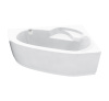 Комплект 3 в 1 Lavinia Boho Bell Pro S1-370214PR, акриловая ванна 140x95 см (правый разворот), усиленный металлический каркас, мягкий подголовник