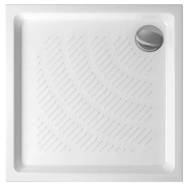 Комплект квадратного душевого поддона с сифоном Lavinia Boho Rock 3707490S, 90 х 90 см