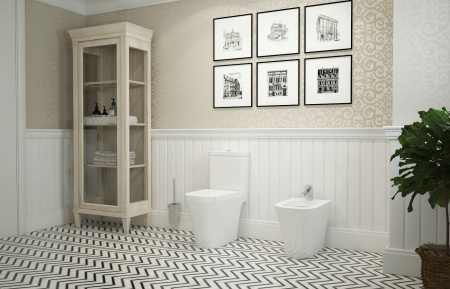 Унитаз-компакт с бачком и сиденьем микролифт Lavinia Boho Biore 33040010