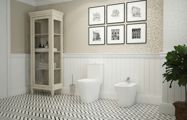 Унитаз-компакт с бачком и сиденьем микролифт Lavinia Boho Biore 33040010 Унитаз-компакт с бачком и сиденьем микролифт Lavinia Boho Biore 33040010