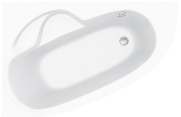 Акриловая ванна Lavinia Boho Bell Pro 3702150L, усиленный армированный корпус ванны, 150x100 см (левый разворот)